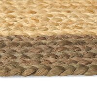 Vloerkleed Grijs 60 x 110 cm Jute 4
