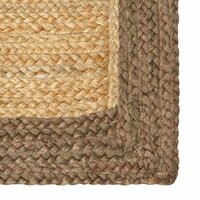 Vloerkleed Grijs 80 x 150 cm Jute 3