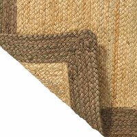 Vloerkleed Grijs 80 x 200 cm Jute 5