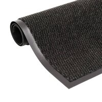 Droogloopmatten 2 st rechthoekig getuft 40x60 cm zwart 2