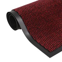 Droogloopmatten 2 st rechthoekig getuft 40x60 cm rood 2