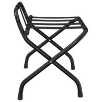 Bagagerek met rugleuning 56x39x52 cm zwart  4