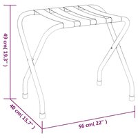 Bagagerek 56x40x49 cm zwart 7