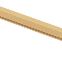 Binnendeur smal 83x201,5 cm gehard glas en aluminium goudkleur 8
