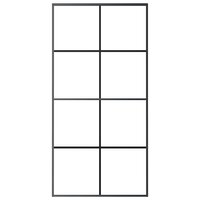 Schuifdeur 102,5x205 cm ESG-glas en aluminium zwart 3