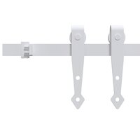 Ophangset voor minischuifdeur 200 cm koolstofstaal wit 3
