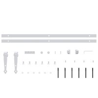 Ophangset voor minischuifdeur 122 cm koolstofstaal wit 4