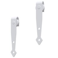 Ophangset voor minischuifdeur 122 cm koolstofstaal wit 5