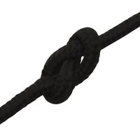Werktouw 4 mm 50 m polyester zwart 5