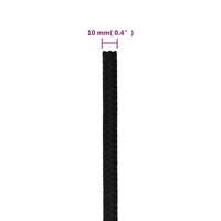 Werktouw 10 mm 25 m polyester zwart 6