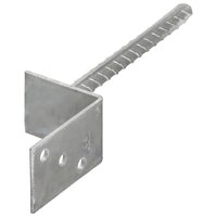 Grondankers 6 st 8x6x30 cm gegalvaniseerd staal zilverkleurig 2