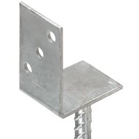 Grondankers 6 st 8x6x30 cm gegalvaniseerd staal zilverkleurig 5