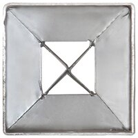 Grondpinnen 6 st 7x7x90 cm gegalvaniseerd staal zilverkleurig 5