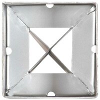 Grondpinnen 6 st 9x9x90 cm gegalvaniseerd staal zilverkleurig 5