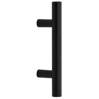 Handvatten 10 st 64 mm roestvrij staal zwart 6