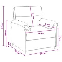 Bank 100% polyester metalen frame MDF, Multiplex 8