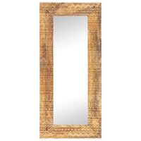 Spiegel handgesneden 110x50x2,5 cm massief mangohout 2