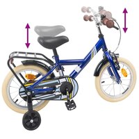 Kinderfiets 14 Inch voor 3-5 jaar oud Donkerblauw 7