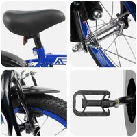 Kinderfiets 12 Inch voor 2-4 jaar oud Donkerblauw 4