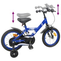Kinderfiets 12 Inch voor 2-4 jaar oud Donkerblauw 7