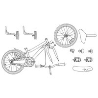 Kinderfiets 12 Inch voor 2-4 jaar oud Donkerblauw 8