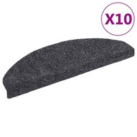 Trapmatten Zelfklevend 10 st 65x21x4 cm Donkergrijs Halfrond Groot 2