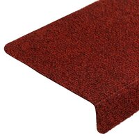 Trapmatten Zelfklevend 5 stuks 65x21x4 cm Bordeaux Rood Rechthoekige Rand 6