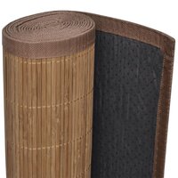 Tapijt rechthoekig 80x200 cm bamboe bruin 4