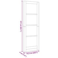 Binnendeur Naturel 73,5 x 211 cm Multiplex 8