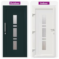 Voordeur Antracietkleurig 98 x 208 cm PVC 8