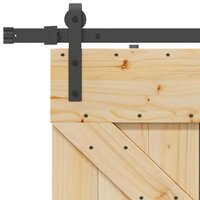 Schuifdeur NARVIK Naturel en Zwart 80 x 210 cm (213,5 cm) 7