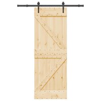 Schuifdeur NARVIK Naturel en Zwart 70 x 210 cm (152,5 cm) 4