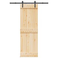 Schuifdeur NARVIK Naturel en Zwart 70 x 210 cm (152,5 cm) 4