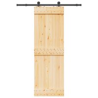 Schuifdeur NARVIK Naturel en Zwart 70 x 210 cm (152,5 cm) 4