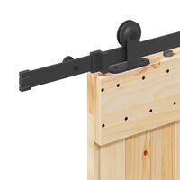 Schuifdeur NARVIK Naturel en Zwart 70 x 210 cm (152,5 cm) 6