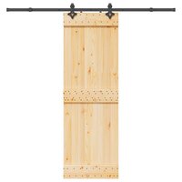 Schuifdeur NARVIK Naturel en Zwart 70 x 210 cm (213,5 cm) 4