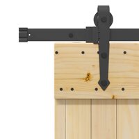 Schuifdeur NARVIK Naturel en Zwart 70 x 210 cm (213,5 cm) 7