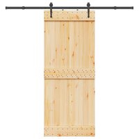 Schuifdeur NARVIK Naturel en Zwart 85 x 210 cm (213,5 cm) 4