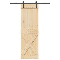 Schuifdeur NARVIK Naturel en Zwart 70 x 210 cm (152,5 cm) 4