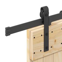 Schuifdeur NARVIK Naturel en Zwart 70 x 210 cm (213,5 cm) 6