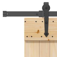 Schuifdeur NARVIK Naturel en Zwart 70 x 210 cm (213,5 cm) 7