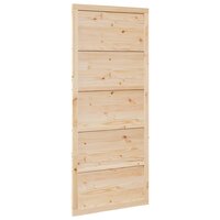 Schuifdeur Naturel 90 x 2,5 x 208 cm Massief grenenhout 2