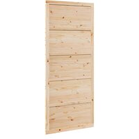 Schuifdeur Naturel 90 x 2,5 x 208 cm Massief grenenhout 6