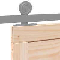 Schuifdeur Naturel 90 x 2,5 x 208 cm Massief grenenhout 8