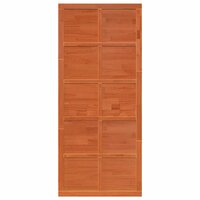 Schuifdeur Wasbruin 90 x 2,5 x 208 cm Massief grenenhout 4