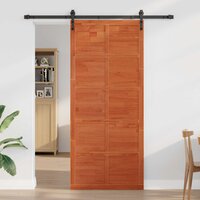 Schuifdeur Wasbruin 80 x 2,5 x 208 cm Massief grenenhout 3