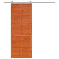 Schuifdeur Wasbruin 80 x 208 cm Massief grenenhout 5