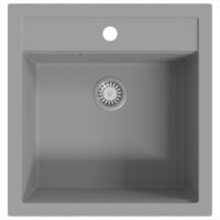Spoelbak enkele bak graniet grijs  2