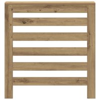 Radiatorombouw 78x20x82 cm bewerkt hout artisanaal eikenkleur 3