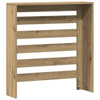 Radiatorombouw 78x20x82 cm bewerkt hout artisanaal eikenkleur 4
